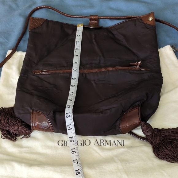 Giorgio Armani Brown Backpack with Structured Design - Picture 9 of 11